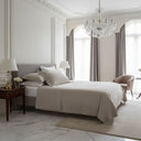 Mirabello Brera Palazzo Erici Solid Color Duvet Cover Set in Cotton Sateen