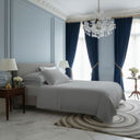 Mirabello Brera Palazzo Erici Solid Color Duvet Cover Set in Cotton Sateen
