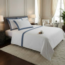 Mirabello Brera Palazzo Gioioso Solid Color Duvet Cover Set in Cotton Sateen