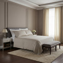 Mirabello Brera Palazzo Reale Solid Color Cotton Sateen Duvet Cover Set