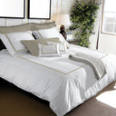 Mirabello Ritz Solid Color Percale Duvet Cover Set