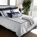Mirabello Ritz Solid Color Percale Duvet Cover Set