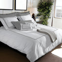 Mirabello Ritz Solid Color Percale Duvet Cover Set