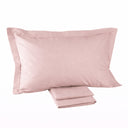 Mirabello Luisiana Plain Duvet Cover Set in 300 Thread Count Cotton Sateen