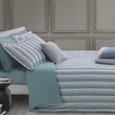 Trussardi Maxi Geometric Pattern Duvet Cover Set in Cotton Sateen