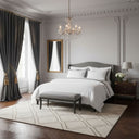 Mirabello Brera Palazzo joyous Solid Color Cotton Sateen Sheet Set