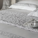 Mirabello Brera San-marco Solid Color Unquilted Jacquard Sateen Bedspread