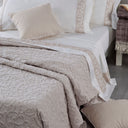 Mirabello Brera San-marco Solid Color Unquilted Jacquard Sateen Bedspread