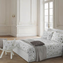 Bellora Light Flowers Floral Quilted Bedspread in Percale