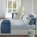 Bellora Soft Stripes Geometric Percale Quilted Bedspread