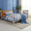 Mirabello Quilted Bedspread Floral Flower Watercolor in Percale