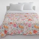 Mirabello Quilted Bedspread Floral Spring Festival in Percale