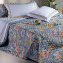 Mirabello Quilted Bedspread Floral Spring Festival in Percale