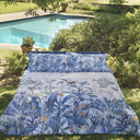 Quilted Bedspread Mirabello Green Paradise Floral Cotton Sateen
