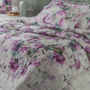 Mirabello Moon-peony Floral Percale Quilted Bedspread