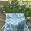 Mirabello Sea Flower Floral Percale Quilted Bedspread