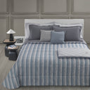 Trussardi Quilted Bedspread Maxi Line Geometric Cotton Sateen