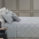 Trussardi "Rombhus Geometrico" Quilted Bedspread in Jacquard Satin