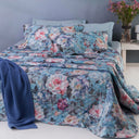 Mirabello Van Gogh Floral Percale Quilted Bedspread