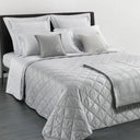 Trussardi Seam-line Modern Quilted Bedspread in Cotton Sateen