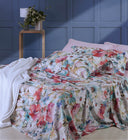 Duvet cover set with pillowcases Mirabello Watercolour Flowers Floral Percale