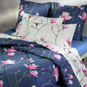 Duvet cover with pillowcases Emporium Pink-magnolia