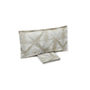 Mirabello Shibori Geometric Percale Luisiana Duvet Cover with Pillowcases