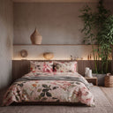 Mirabello Vanity Flowers Floral Duvet Cover with Pillowcases in Luisiana Percale