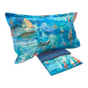 Mirabello Barcolana Modern Percale Duvet Cover Set with Pillowcases