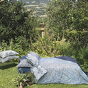 Duvet cover with pillowcases Mirabello Blossom peach Floral Percale