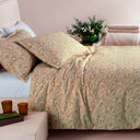 Duvet cover with pillowcases Mirabello Luisiana Jolies Fleurs Floral Percale