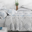Mirabello Luisiana Patch-fleuri' Floral Percale Duvet Cover with Pillowcases