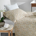 Duvet Cover with Pillowcases Mirabello Luisiana Floral Bonheur in Percale