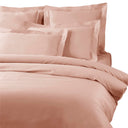 Duvet cover with pillowcases Mirabello Brera Precious solid color sateen cotton satin