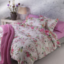 Mirabello Rose Branch Floral Percale Duvet Cover with Pillowcases