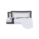 Duvet Cover with Pillowcases Mirabello Brera Two-tone Solid Color Cotton Sateen