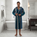 Carrara Oseye Modern Hooded Terry Bathrobe