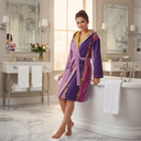 Carrara Madagascar Modern Hooded Terrycloth Bathrobe