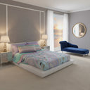 Mirabello Valencia Moderno Luisiana Percale Bedsheet with Pillowcases