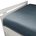 Mirabello Brera Precious Sateen Fitted Sheet Solid Color Cotton Sateen