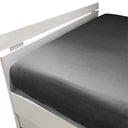Mirabello Brera Precious Sateen Fitted Sheet Solid Color Cotton Sateen