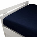 Mirabello Brera Precious Sateen Fitted Sheet Solid Color Cotton Sateen