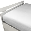 Mirabello Brera Precious Sateen Fitted Sheet Solid Color Cotton Sateen
