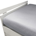 Mirabello Brera Precious Sateen Fitted Sheet Solid Color Cotton Sateen