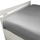Mirabello Brera Precious Sateen Fitted Sheet Solid Color Cotton Sateen