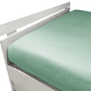 Mirabello Brera Precious Sateen Fitted Sheet Solid Color Cotton Sateen