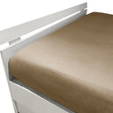 Mirabello Brera Precious Sateen Fitted Sheet Solid Color Cotton Sateen
