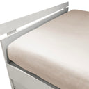 Mirabello Brera Precious Sateen Fitted Sheet Solid Color Cotton Sateen