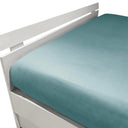 Mirabello Brera Precious Sateen Fitted Sheet Solid Color Cotton Sateen