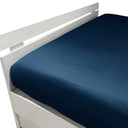 Mirabello Brera Precious Sateen Fitted Sheet Solid Color Cotton Sateen